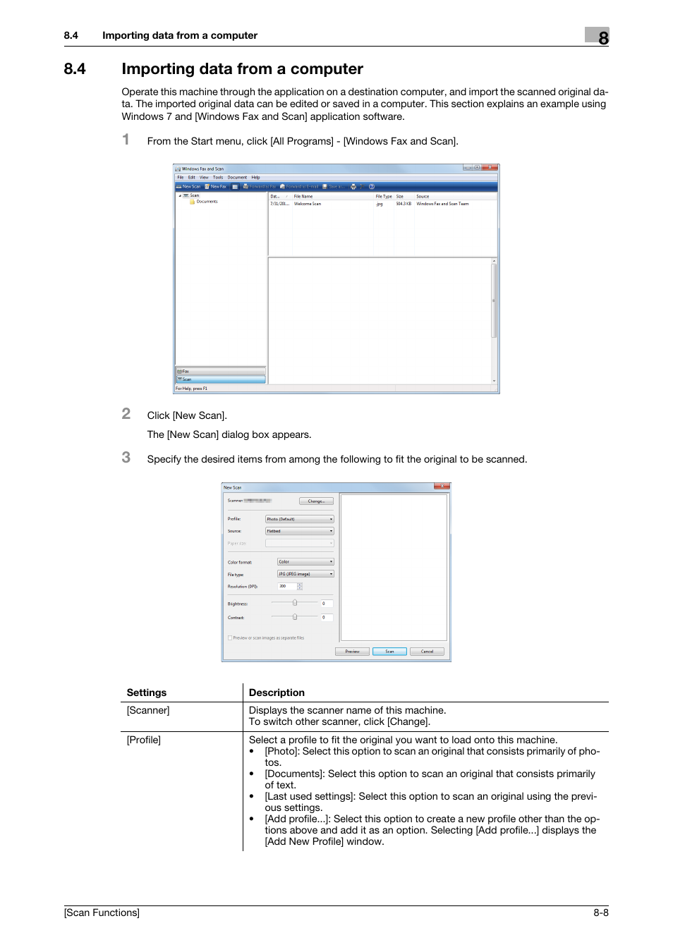 4 importing data from a computer, Importing data from a computer -8 | Konica Minolta bizhub C3850 User Manual | Page 86 / 105