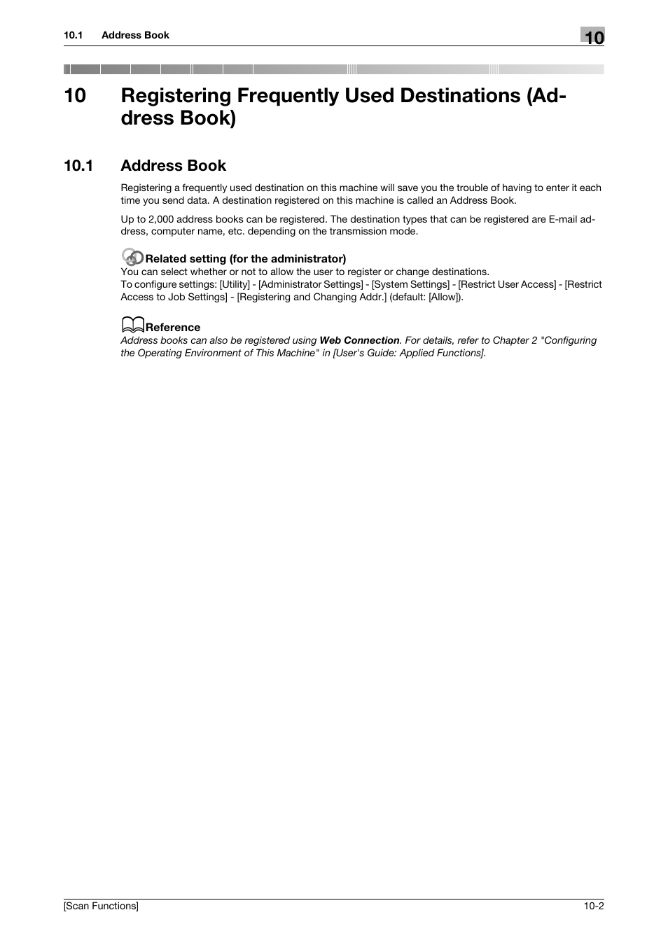 1 address book, Address book -2 | Konica Minolta bizhub C3850 User Manual | Page 97 / 105