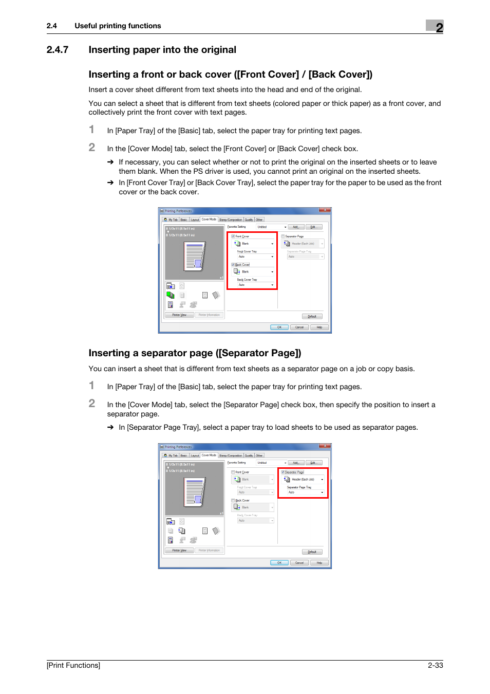 7 inserting paper into the original | Konica Minolta bizhub C3350 User Manual | Page 43 / 119