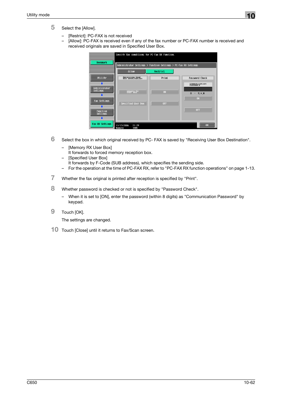 Konica Minolta FK-502 User Manual | Page 282 / 361