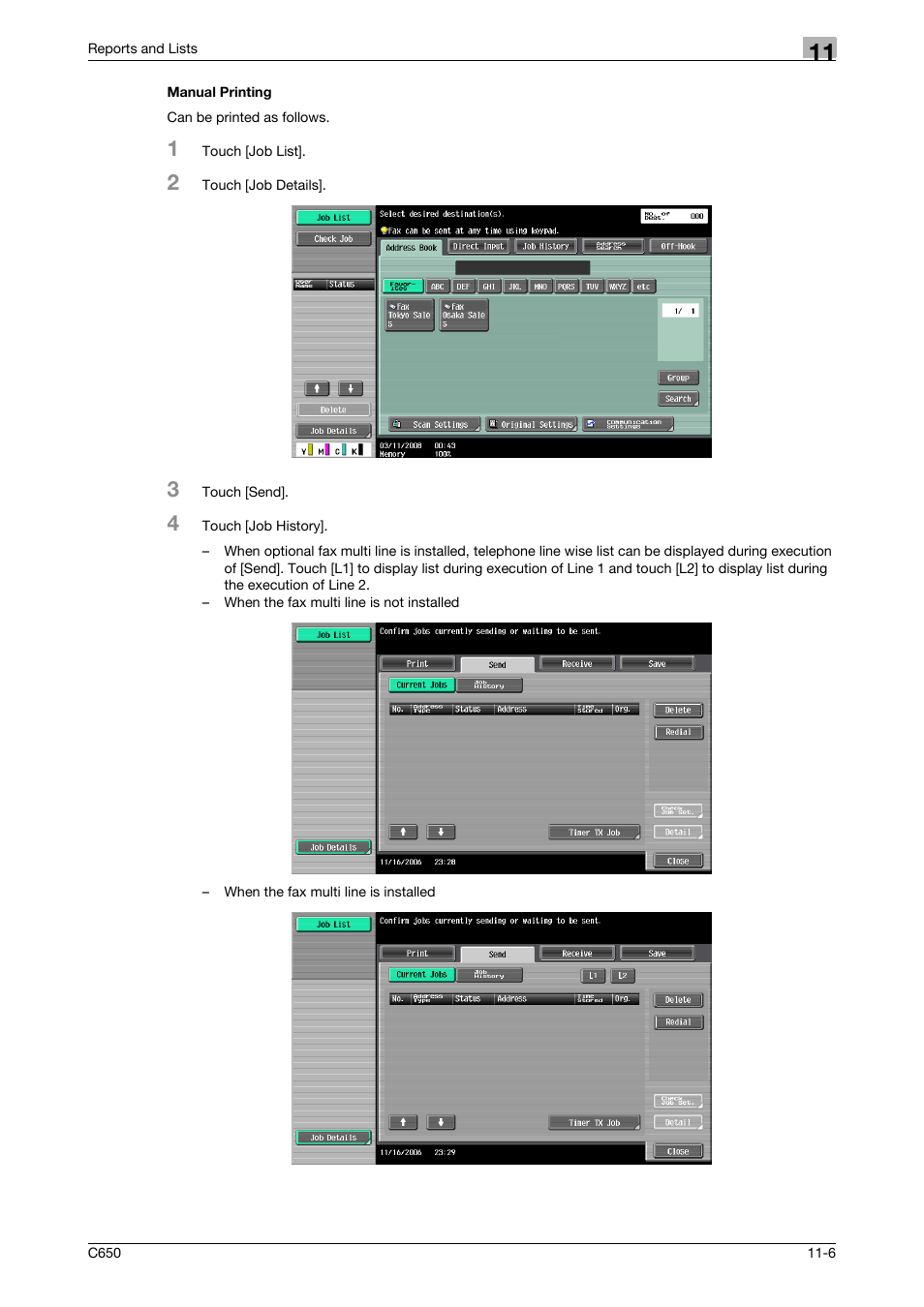 Manual printing, Manual printing -6 | Konica Minolta FK-502 User Manual | Page 313 / 361