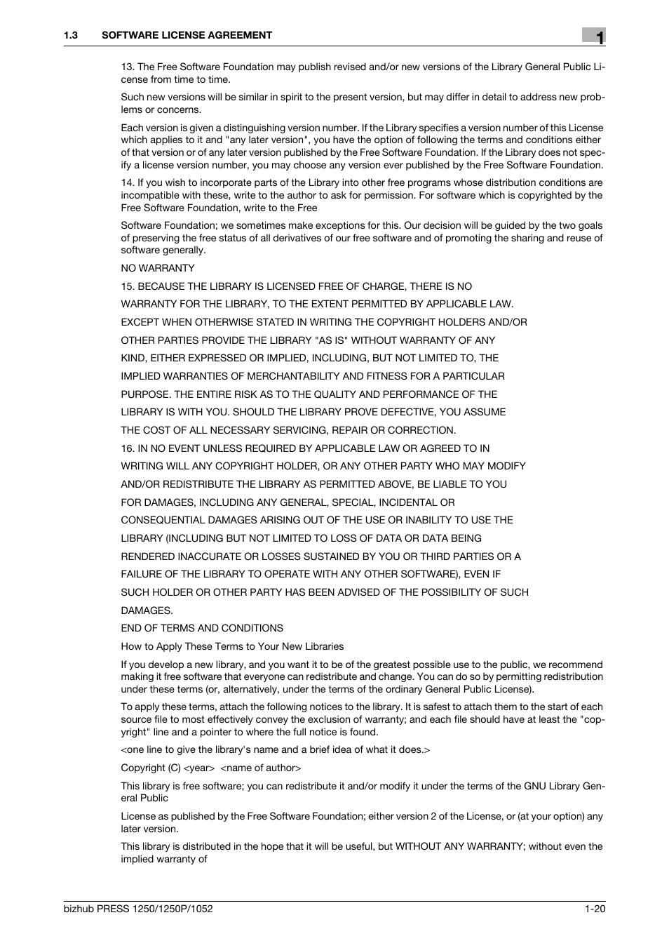 Konica Minolta bizhub PRESS 1250P User Manual | Page 21 / 90