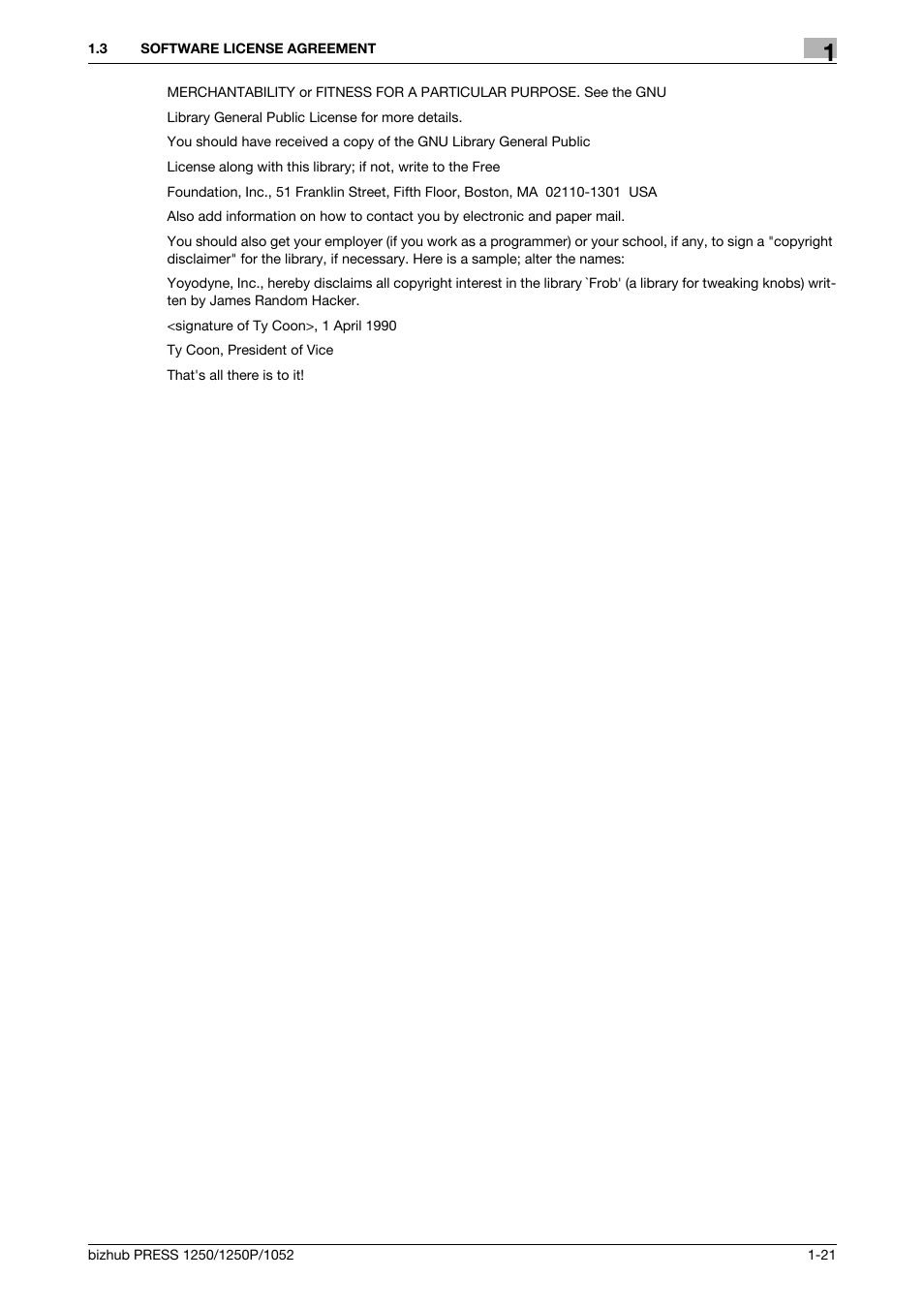 Konica Minolta bizhub PRESS 1250P User Manual | Page 22 / 90