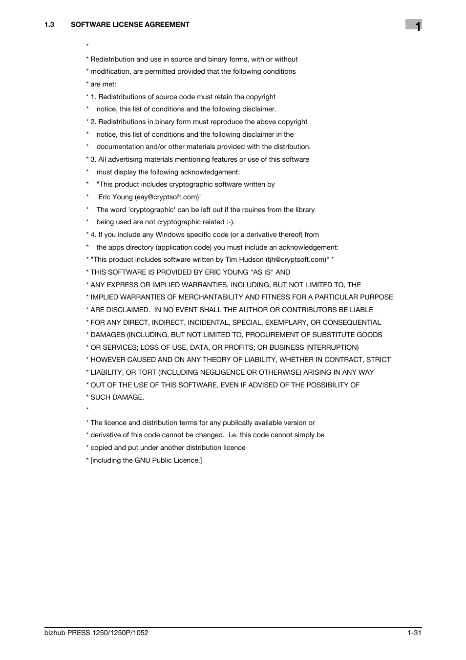 Konica Minolta bizhub PRESS 1250P User Manual | Page 32 / 90