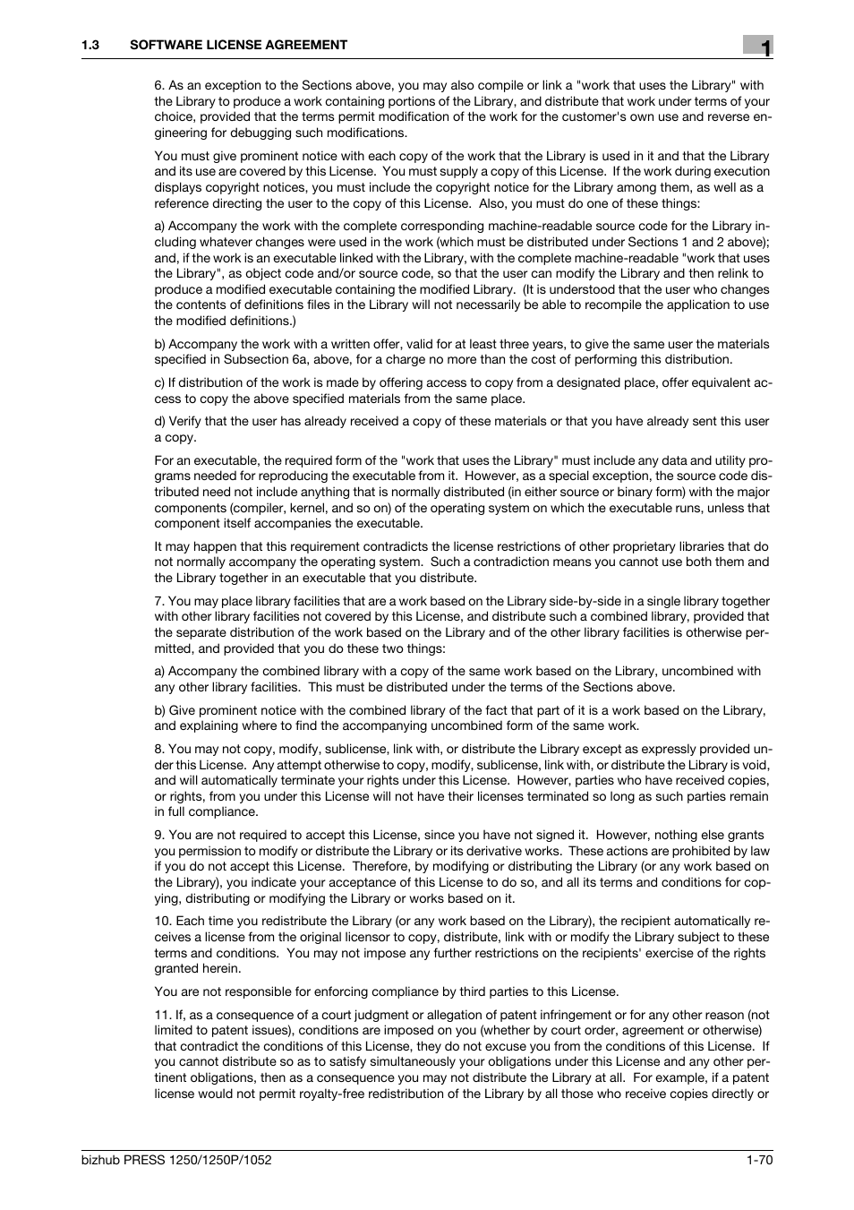 Konica Minolta bizhub PRESS 1250P User Manual | Page 71 / 90