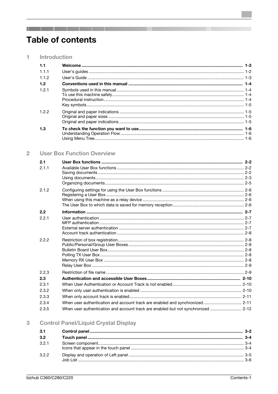 Konica Minolta BIZHUB C360 User Manual | Page 2 / 292