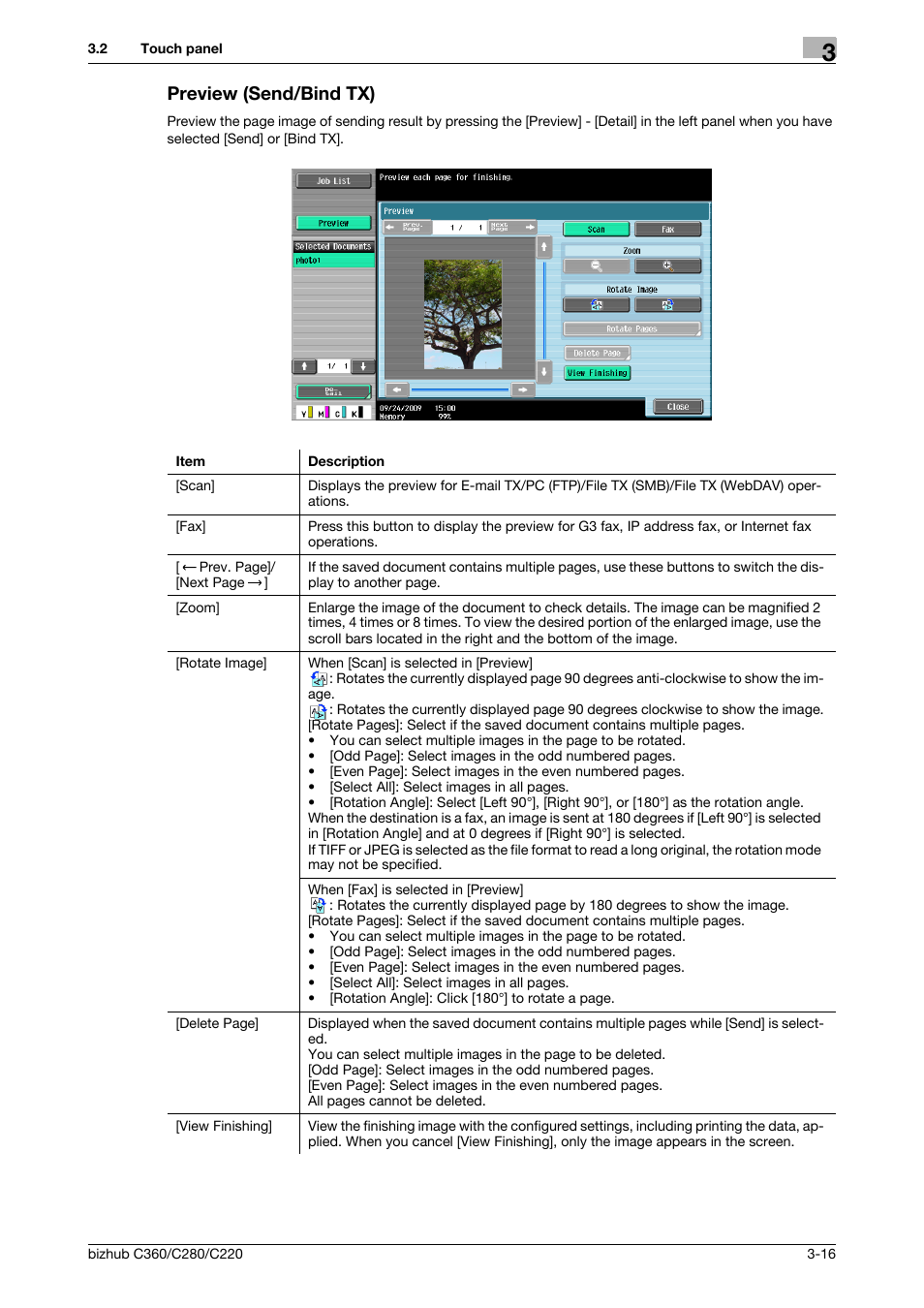 Preview (send/bind tx), Preview (send/bind tx) -16 | Konica Minolta BIZHUB C360 User Manual | Page 46 / 292