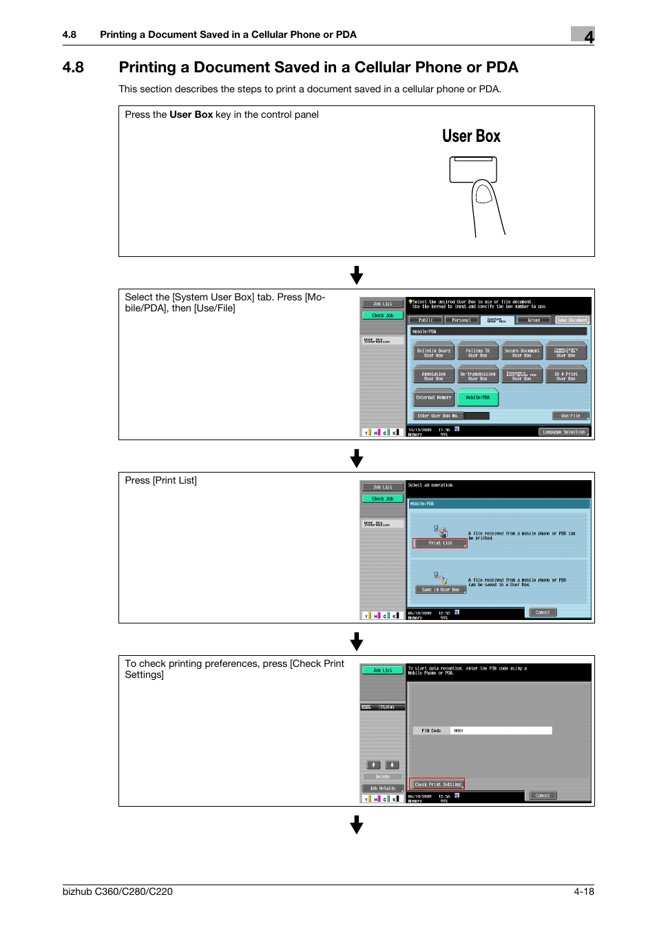 Konica Minolta BIZHUB C360 User Manual | Page 65 / 292