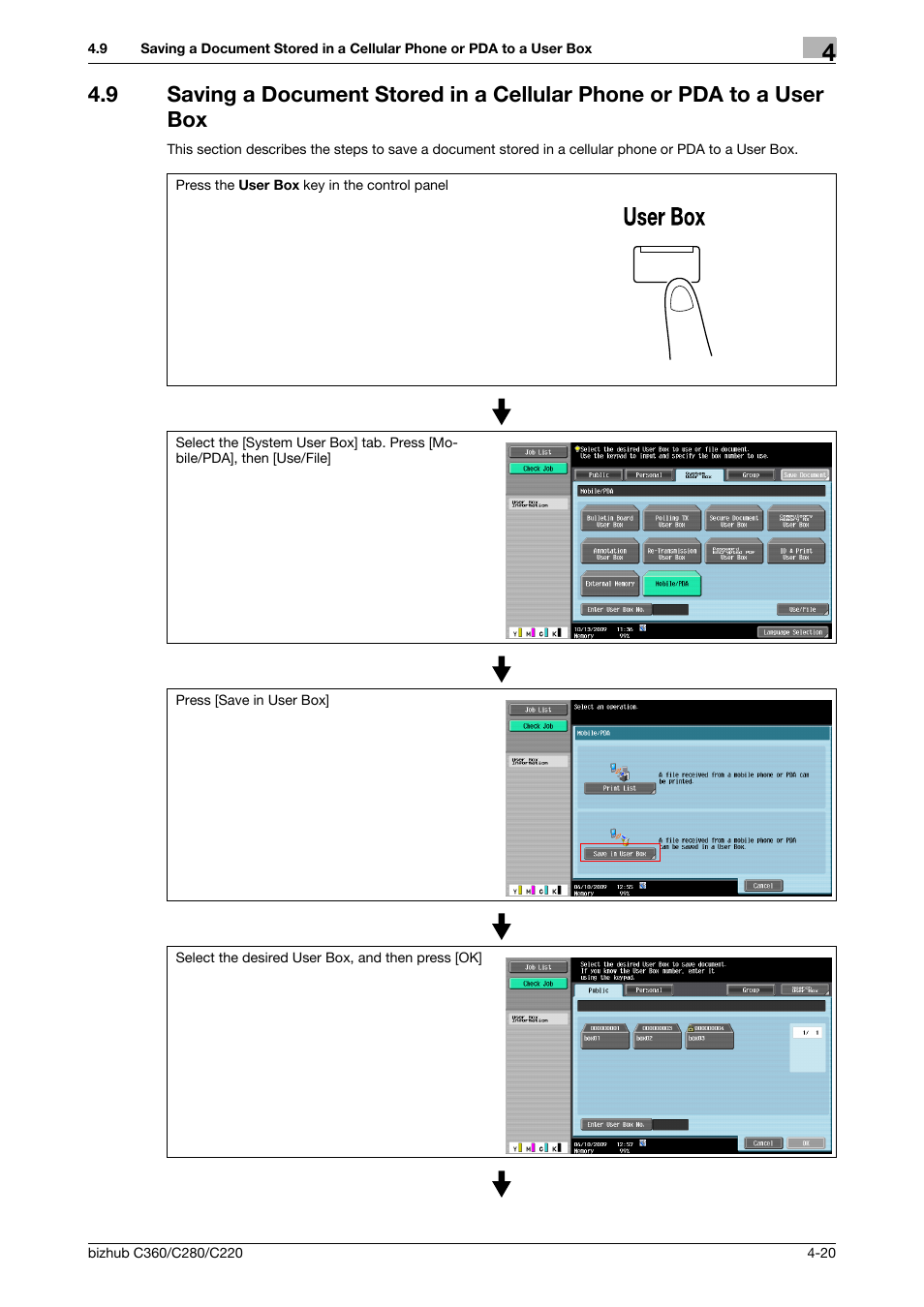 Konica Minolta BIZHUB C360 User Manual | Page 67 / 292