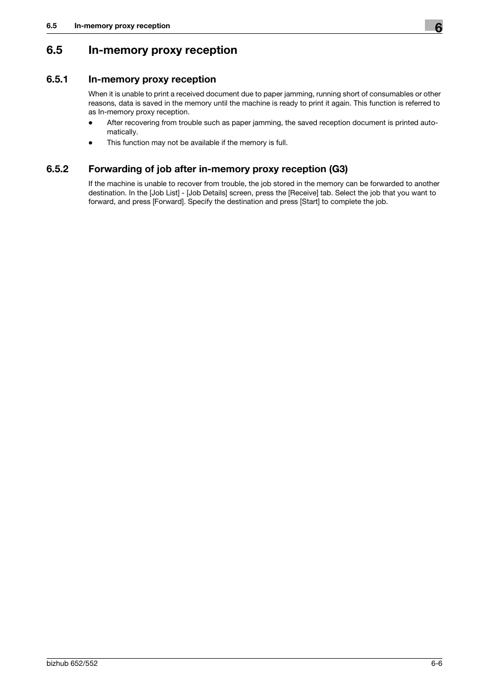 5 in-memory proxy reception, 1 in-memory proxy reception, In-memory proxy reception -6 | Konica Minolta bizhub 552 User Manual | Page 128 / 310