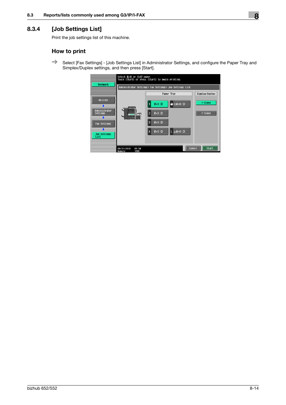 4 [job settings list, How to print, Job settings list] -14 how to print -14 | Konica Minolta bizhub 552 User Manual | Page 162 / 310