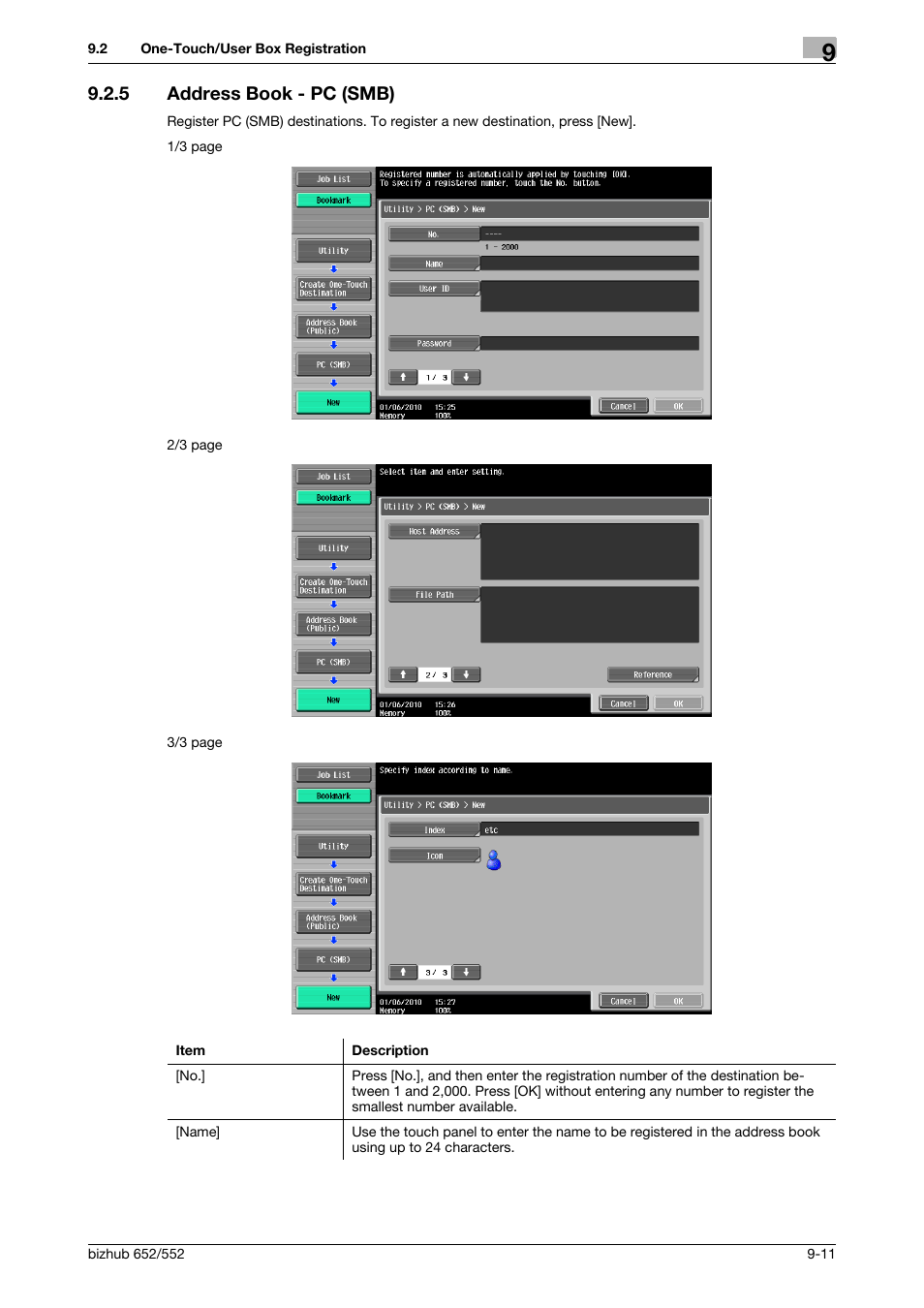 5 address book - pc (smb), Address book - pc (smb) -11 | Konica Minolta bizhub 552 User Manual | Page 189 / 310