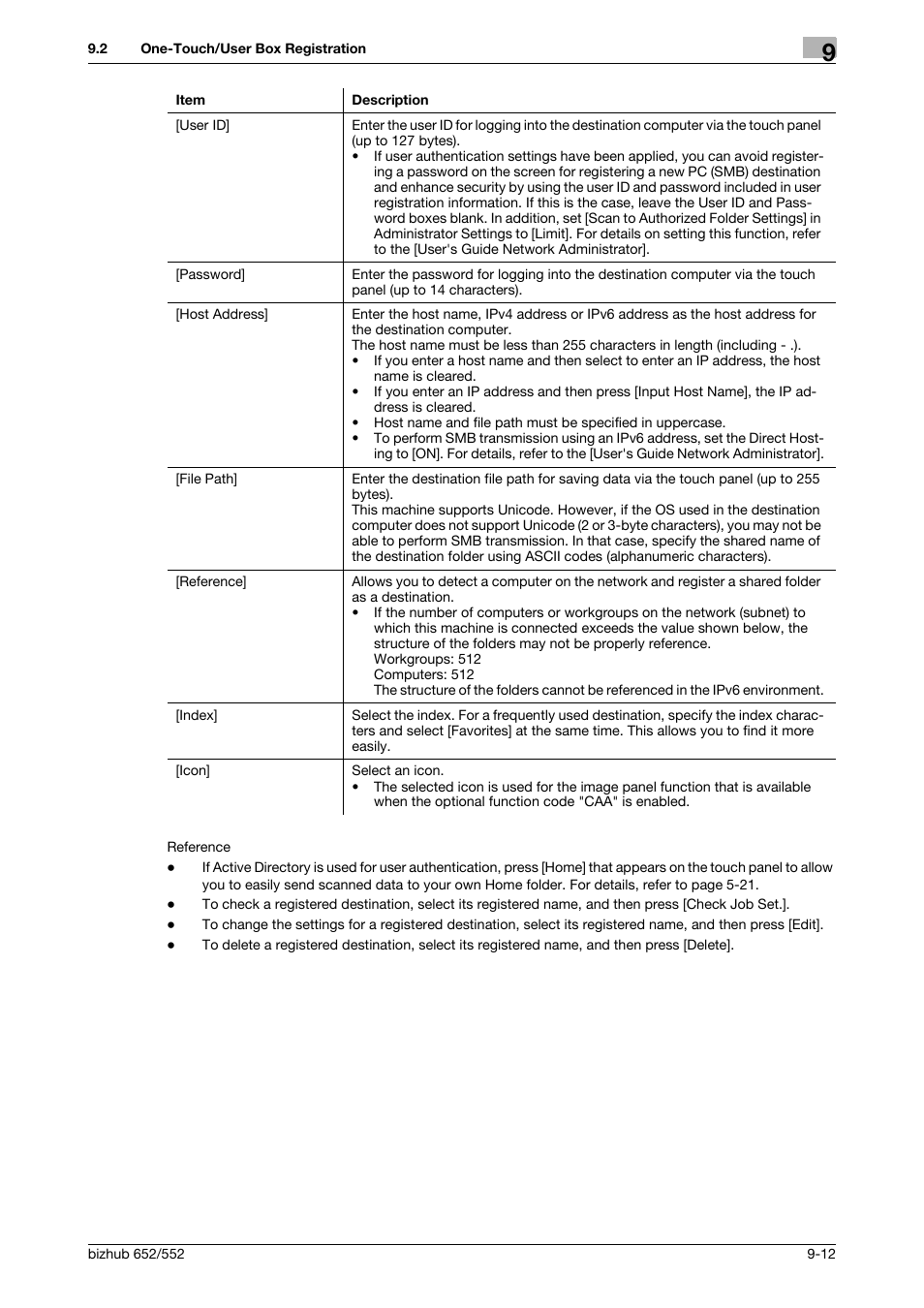 Konica Minolta bizhub 552 User Manual | Page 190 / 310