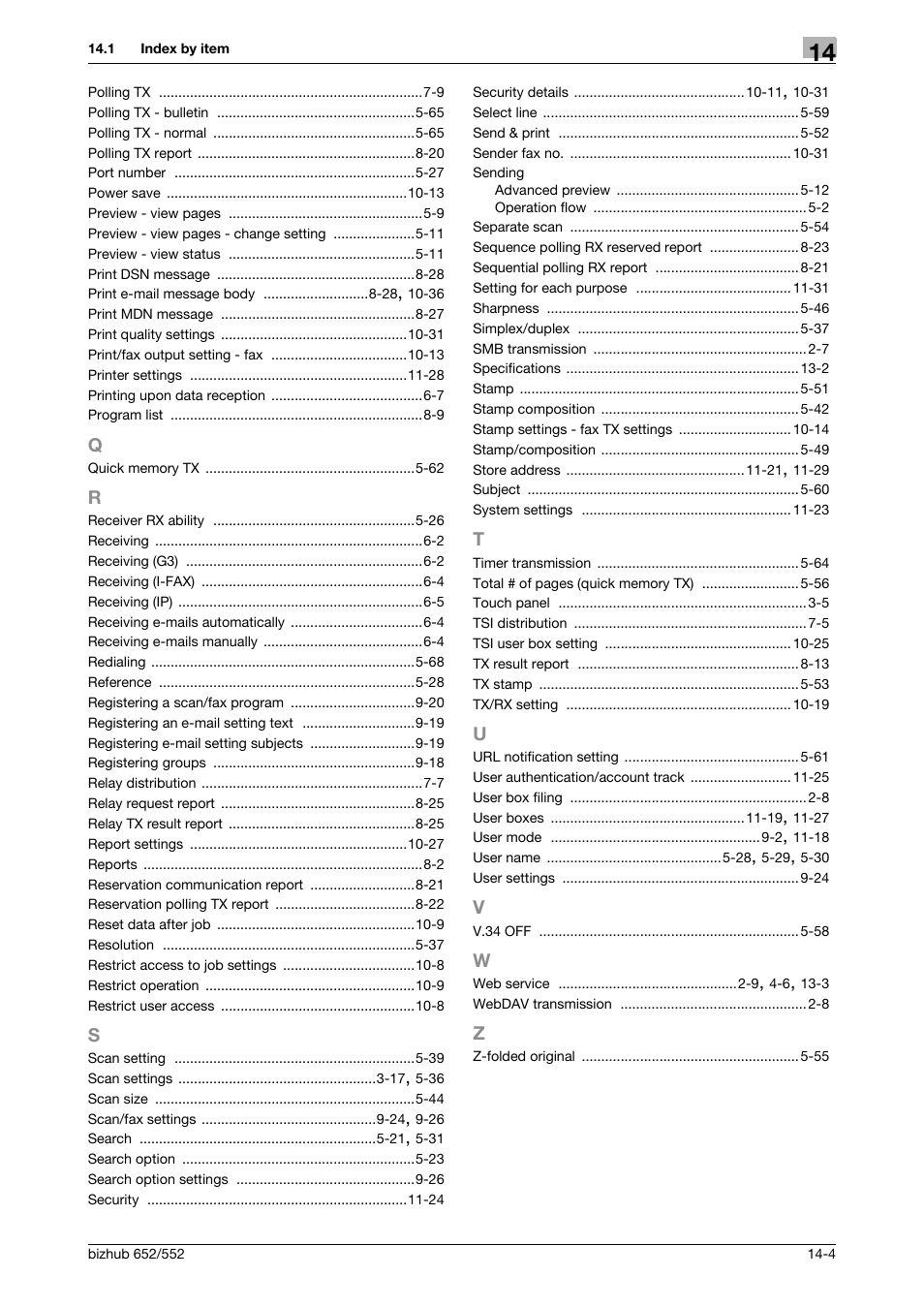 Konica Minolta bizhub 552 User Manual | Page 305 / 310