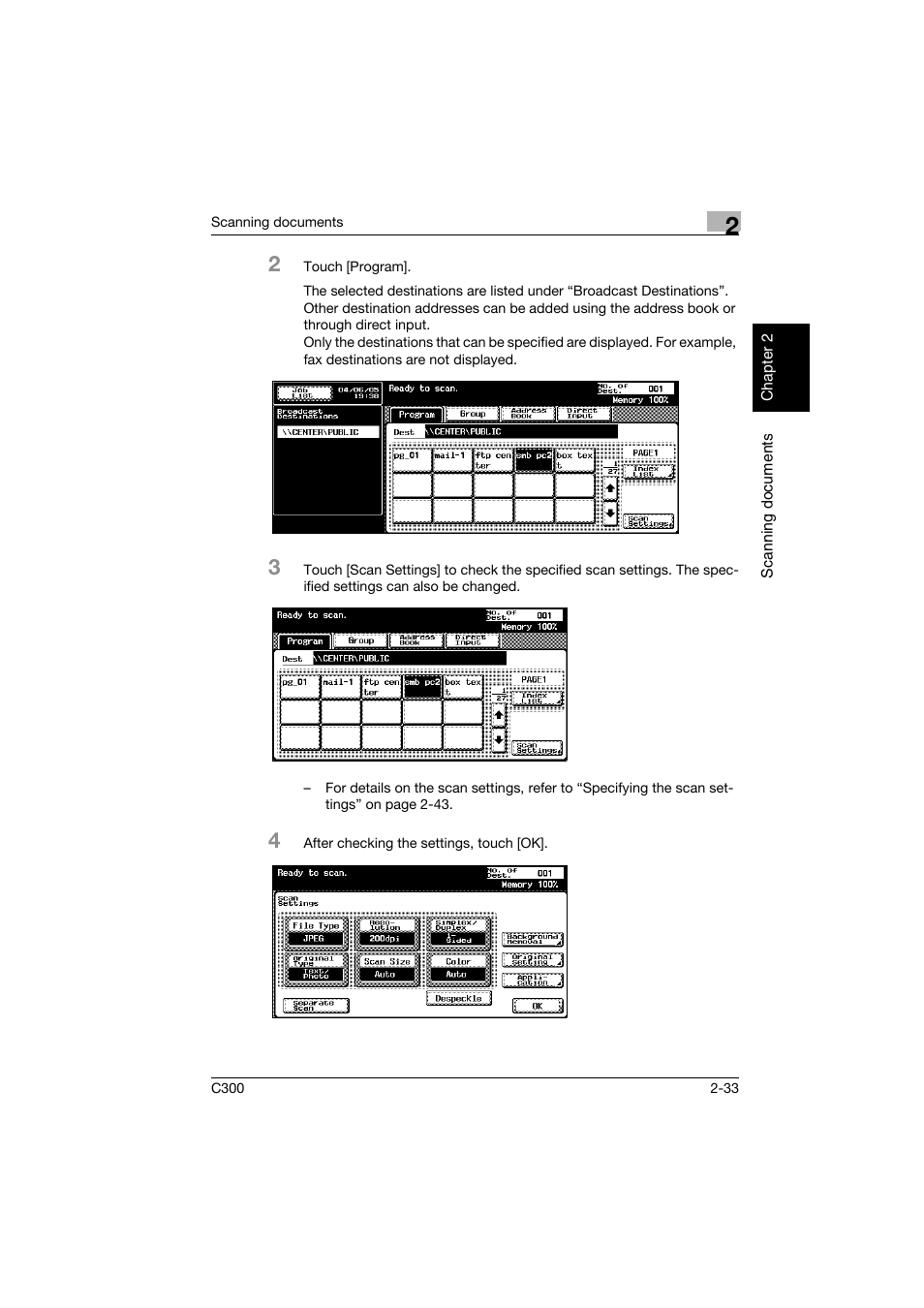 Konica Minolta bizhub C300 User Manual | Page 66 / 392