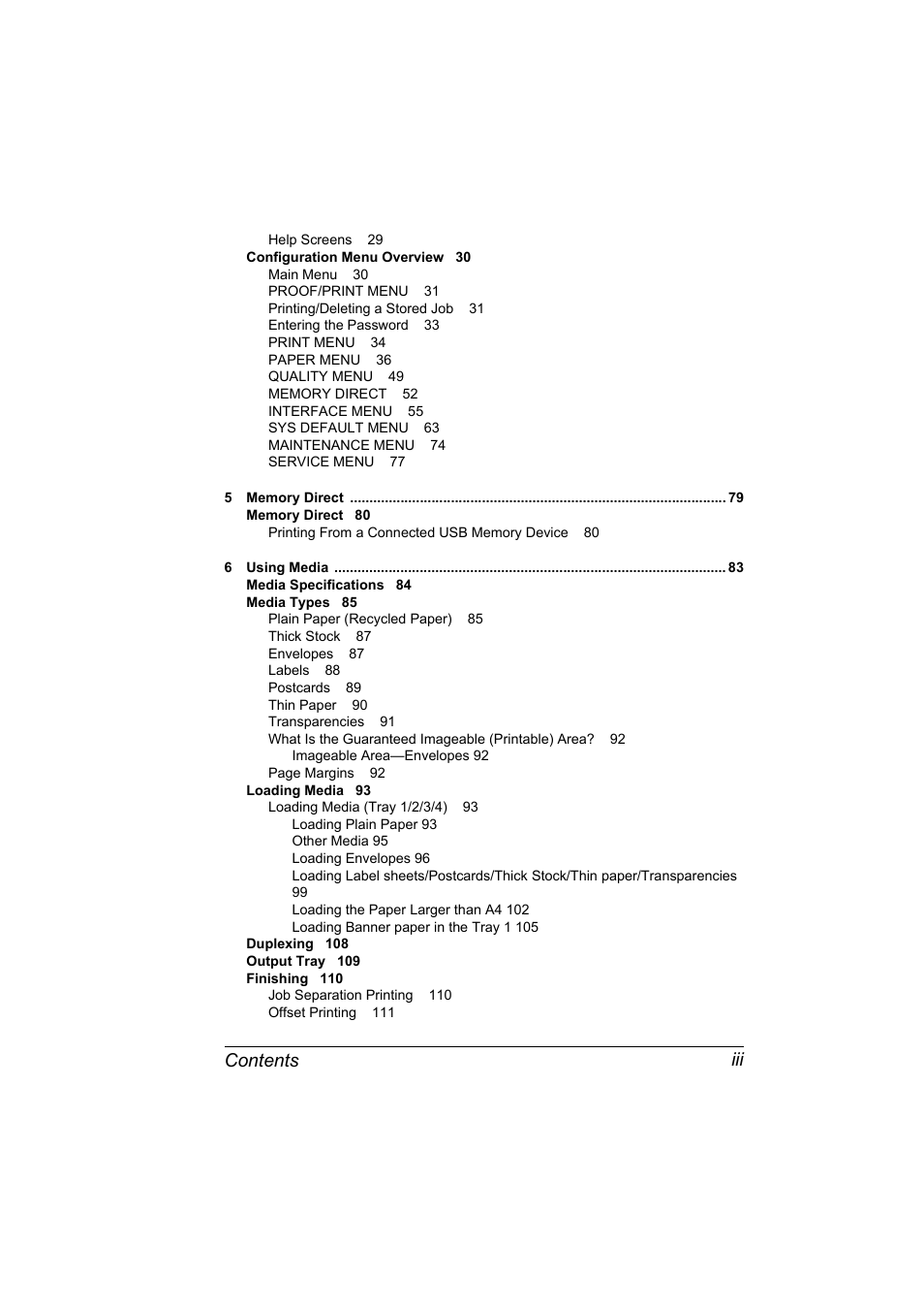 Contents iii | Konica Minolta bizhub 40P User Manual | Page 7 / 236