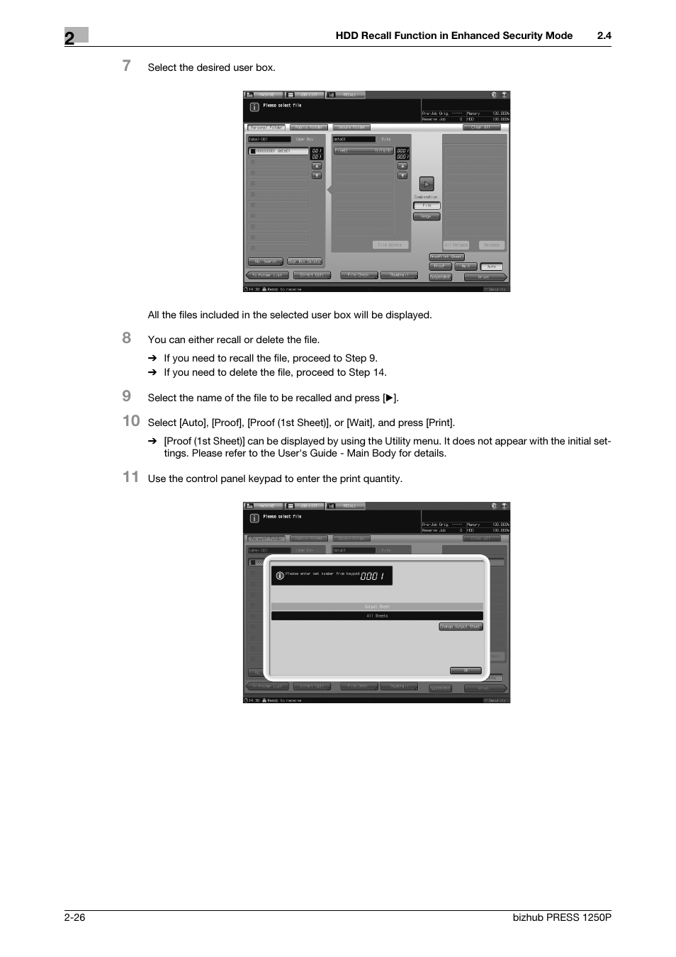 Konica Minolta bizhub PRESS 1250P User Manual | Page 34 / 68