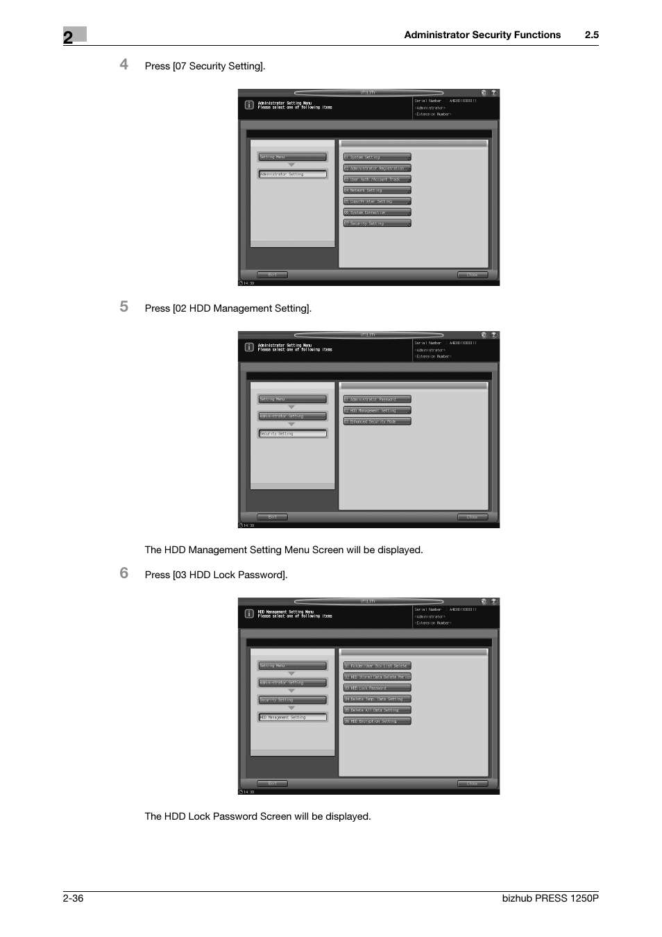 Konica Minolta bizhub PRESS 1250P User Manual | Page 44 / 68
