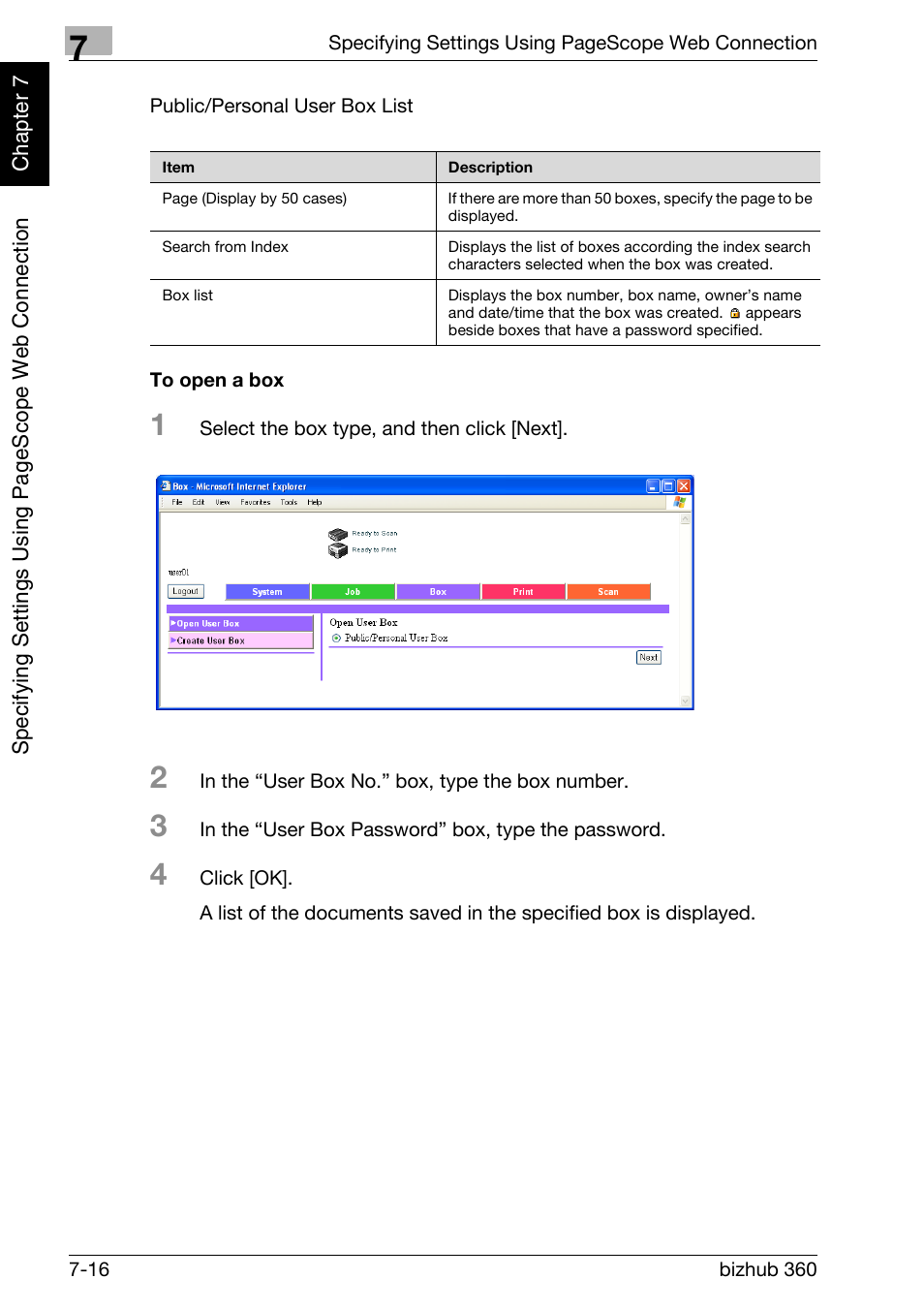 To open a box -16 | Konica Minolta bizhub 360 User Manual | Page 191 / 218