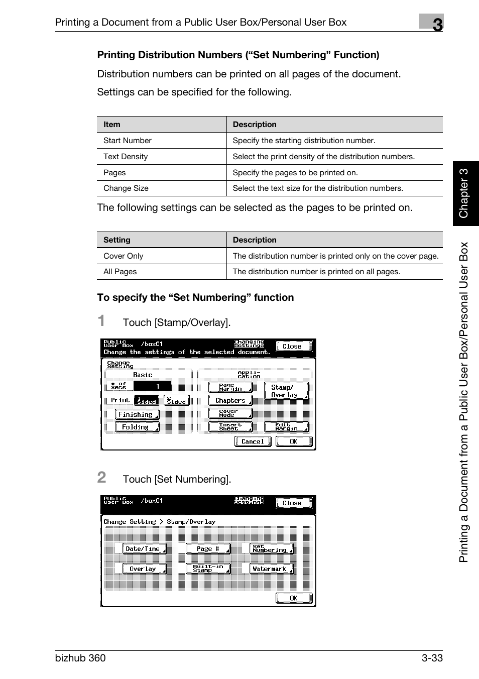 P. 3-33 | Konica Minolta bizhub 360 User Manual | Page 72 / 218