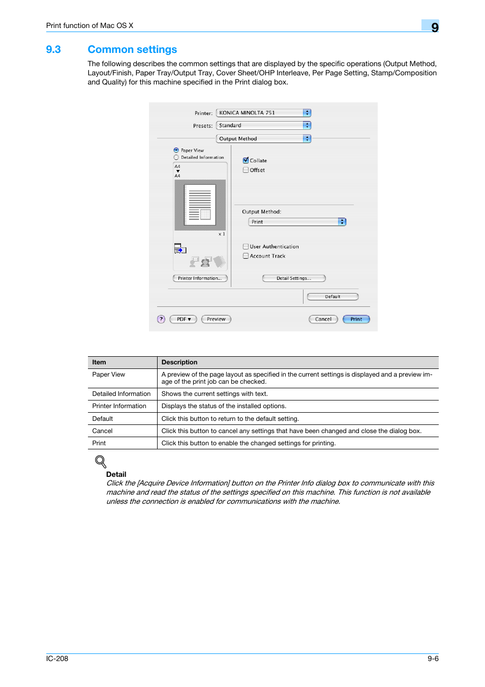 3 common settings, Common settings -6 | Konica Minolta bizhub 601 User Manual | Page 115 / 273