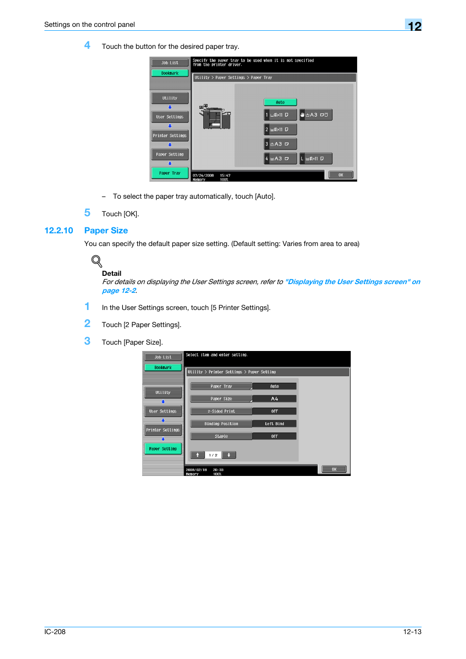 10 paper size, Paper size -13 | Konica Minolta bizhub 601 User Manual | Page 192 / 273