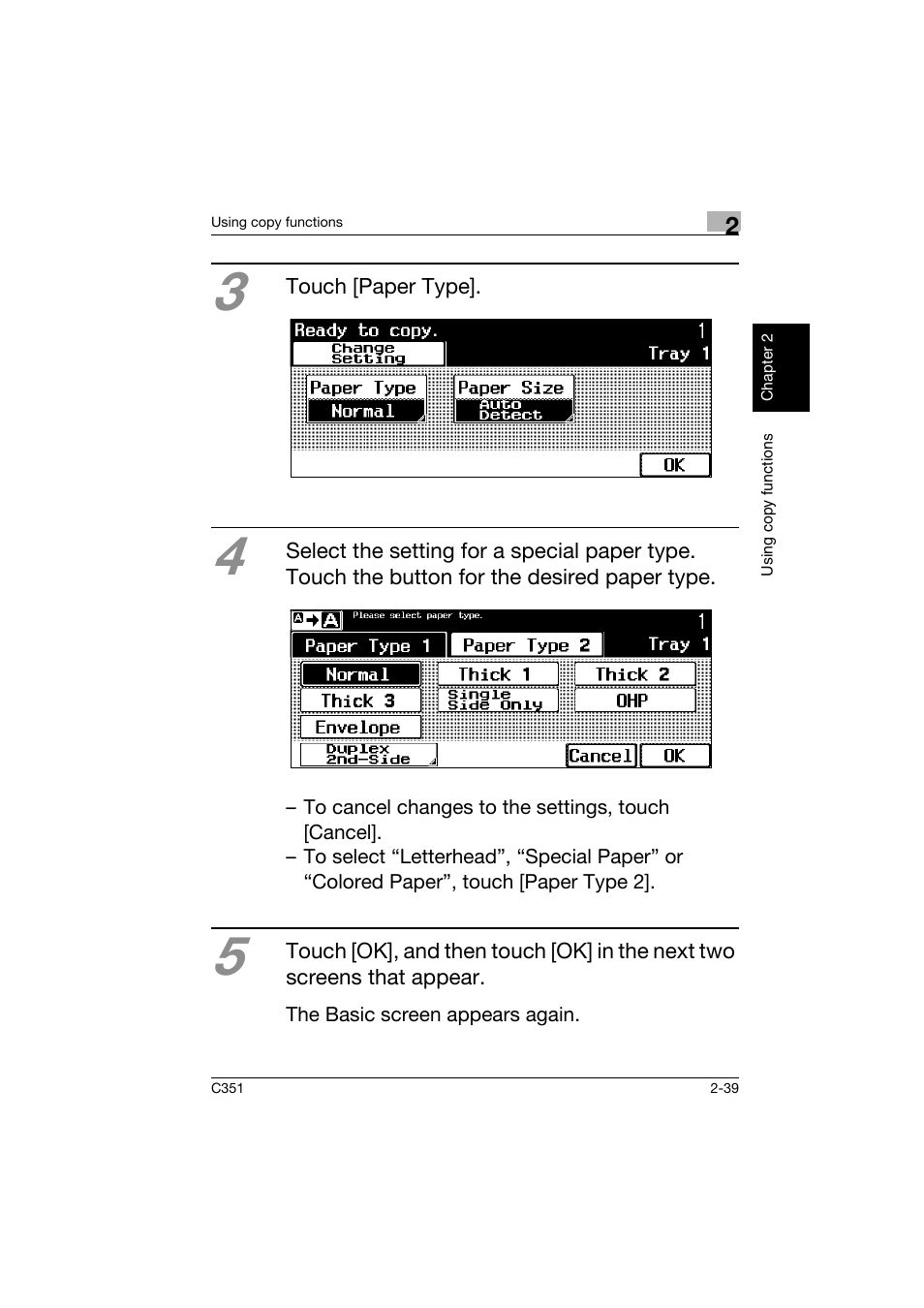 Konica Minolta BIZHUB C351 User Manual | Page 74 / 158