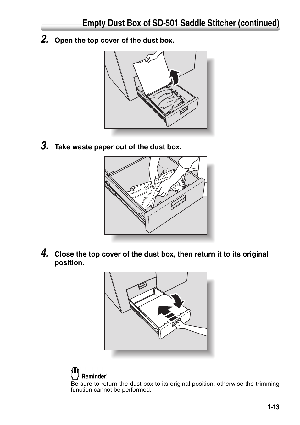 Konica Minolta SD-501 User Manual | Page 17 / 52