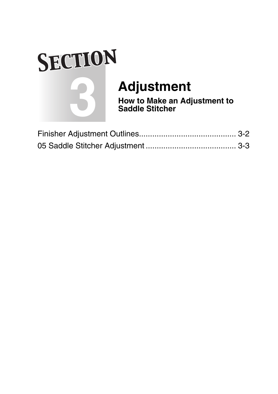 Section 3: adjustment | Konica Minolta SD-501 User Manual | Page 37 / 52
