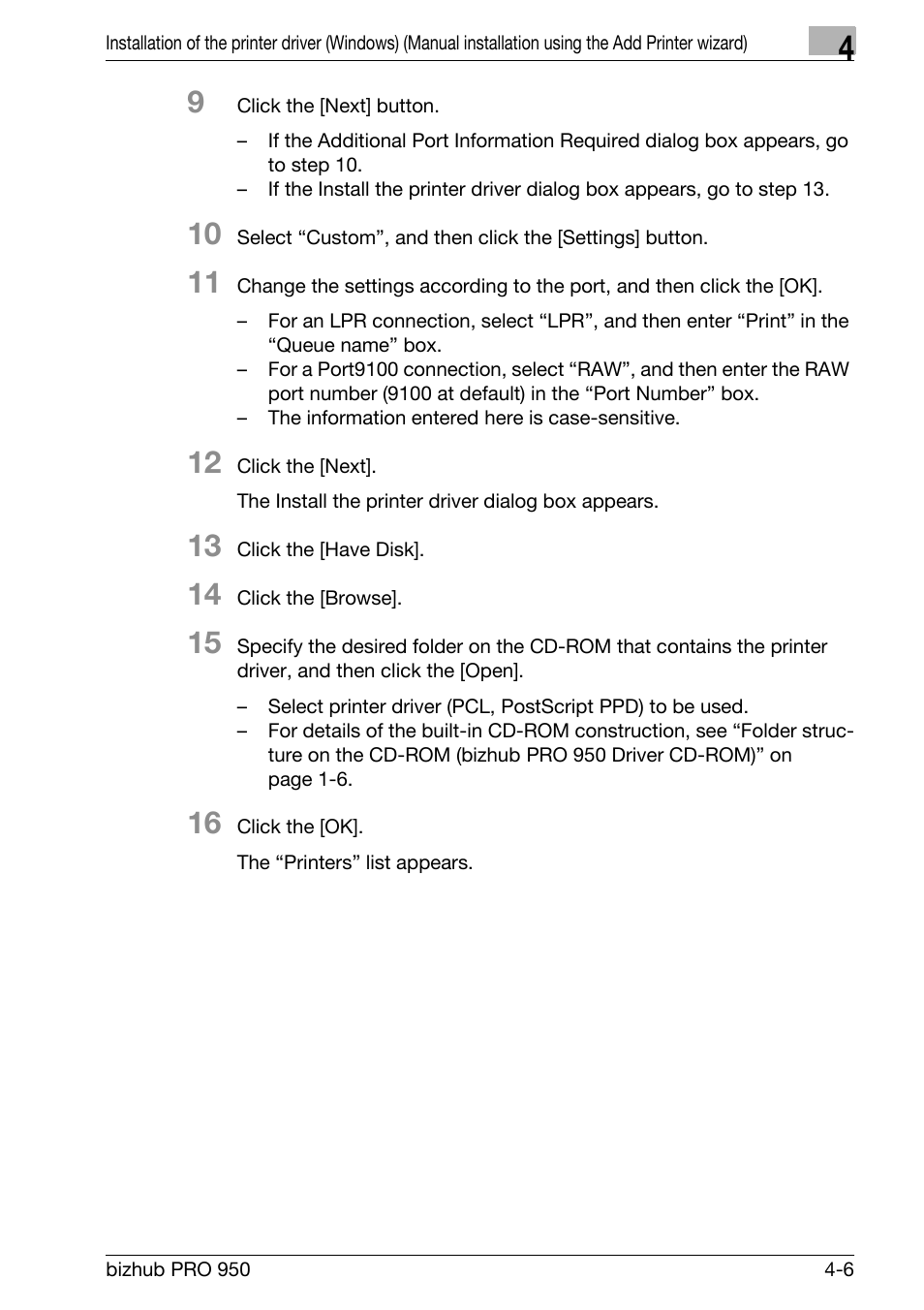 Konica Minolta bizhub PRO 950 User Manual | Page 38 / 320
