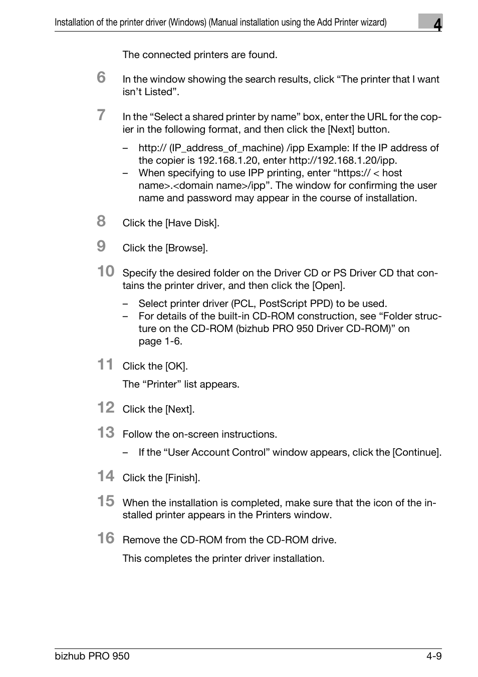 Konica Minolta bizhub PRO 950 User Manual | Page 41 / 320