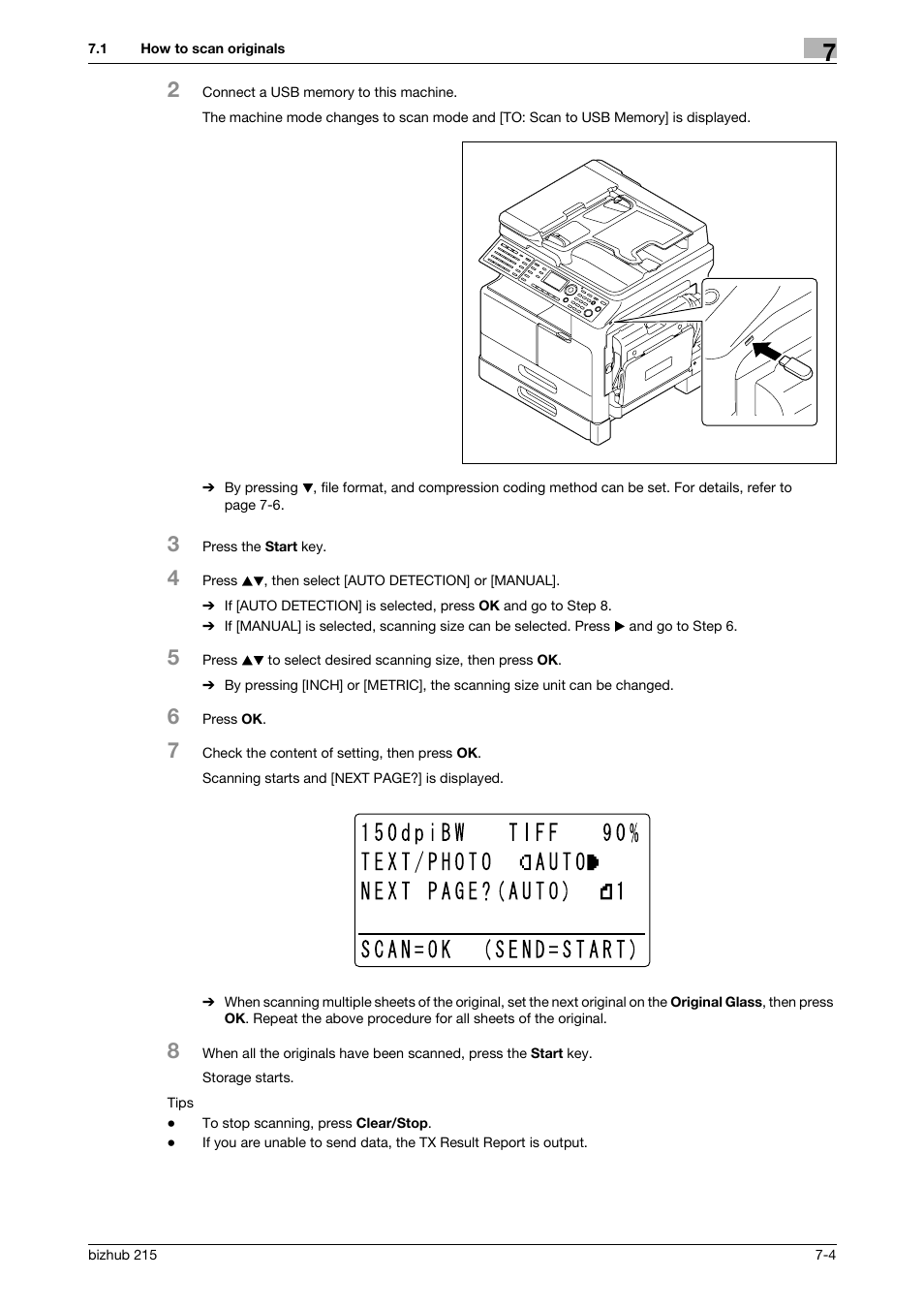 Konica Minolta Bizhub 215 User Manual | Page 64 / 91