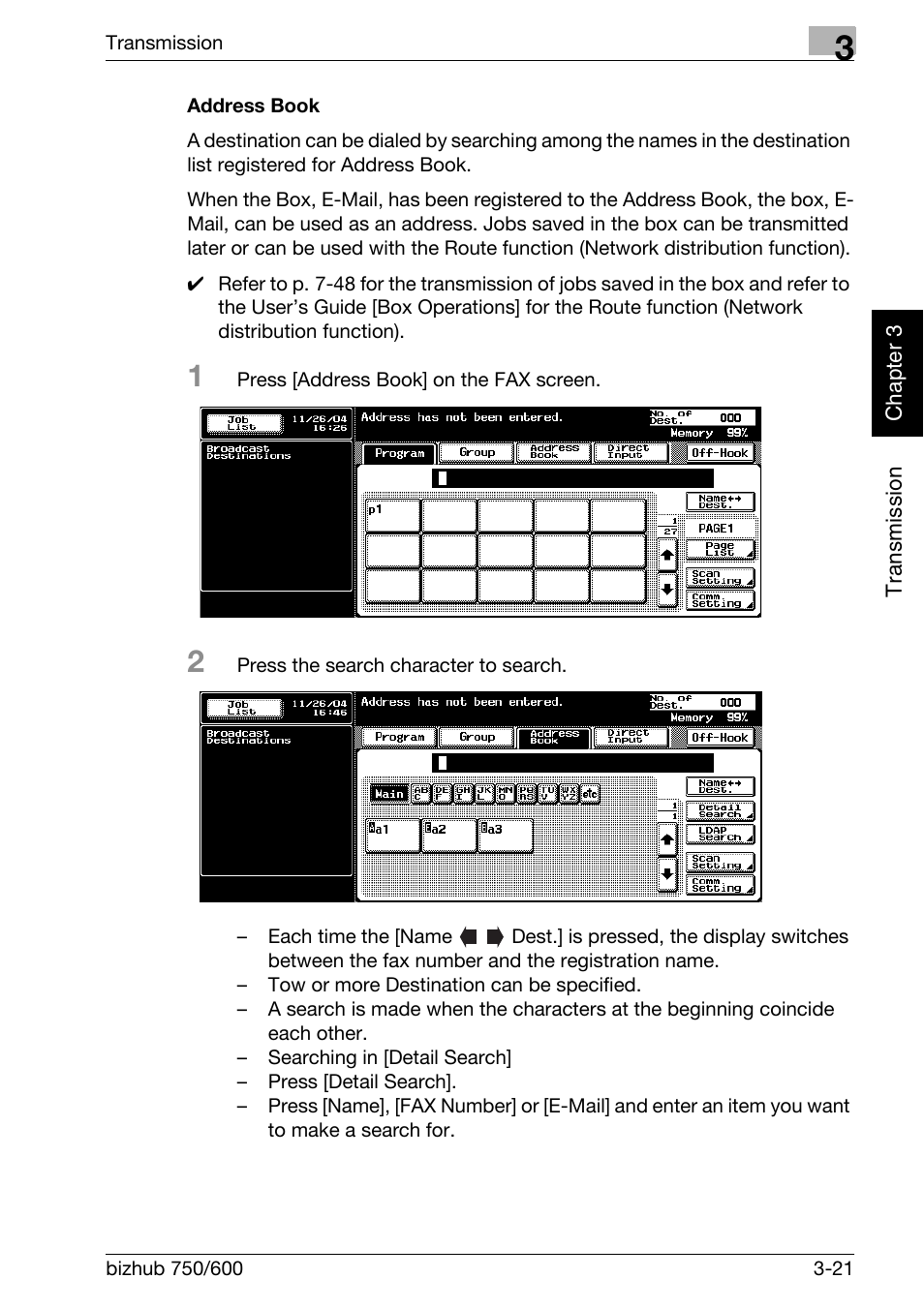 Address book | Konica Minolta FK-502 User Manual | Page 80 / 458