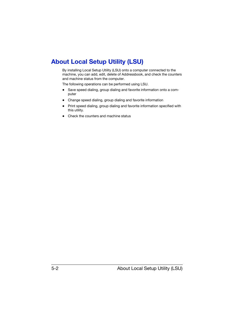 About local setup utility (lsu), About local setup utility (lsu) -2 | Konica Minolta bizhub C25 User Manual | Page 211 / 551