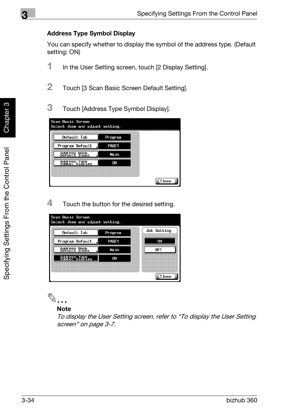 Address type symbol display -34 | Konica Minolta bizhub 360 User Manual | Page 159 / 414