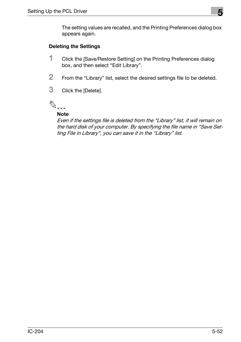 Deleting the settings -52 | Konica Minolta bizhub 420 User Manual | Page 184 / 401