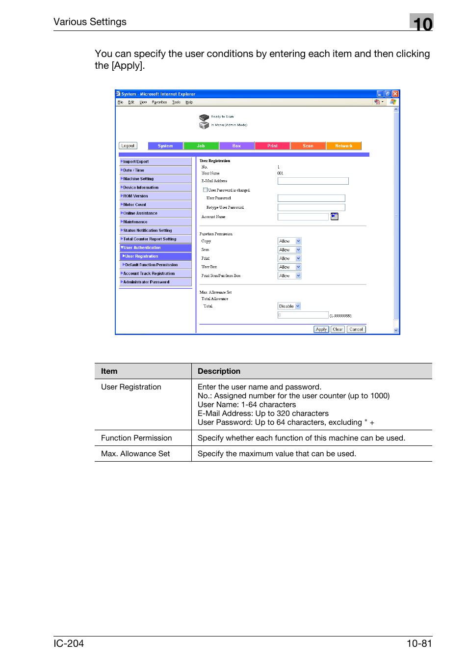 Konica Minolta bizhub 420 User Manual | Page 356 / 401