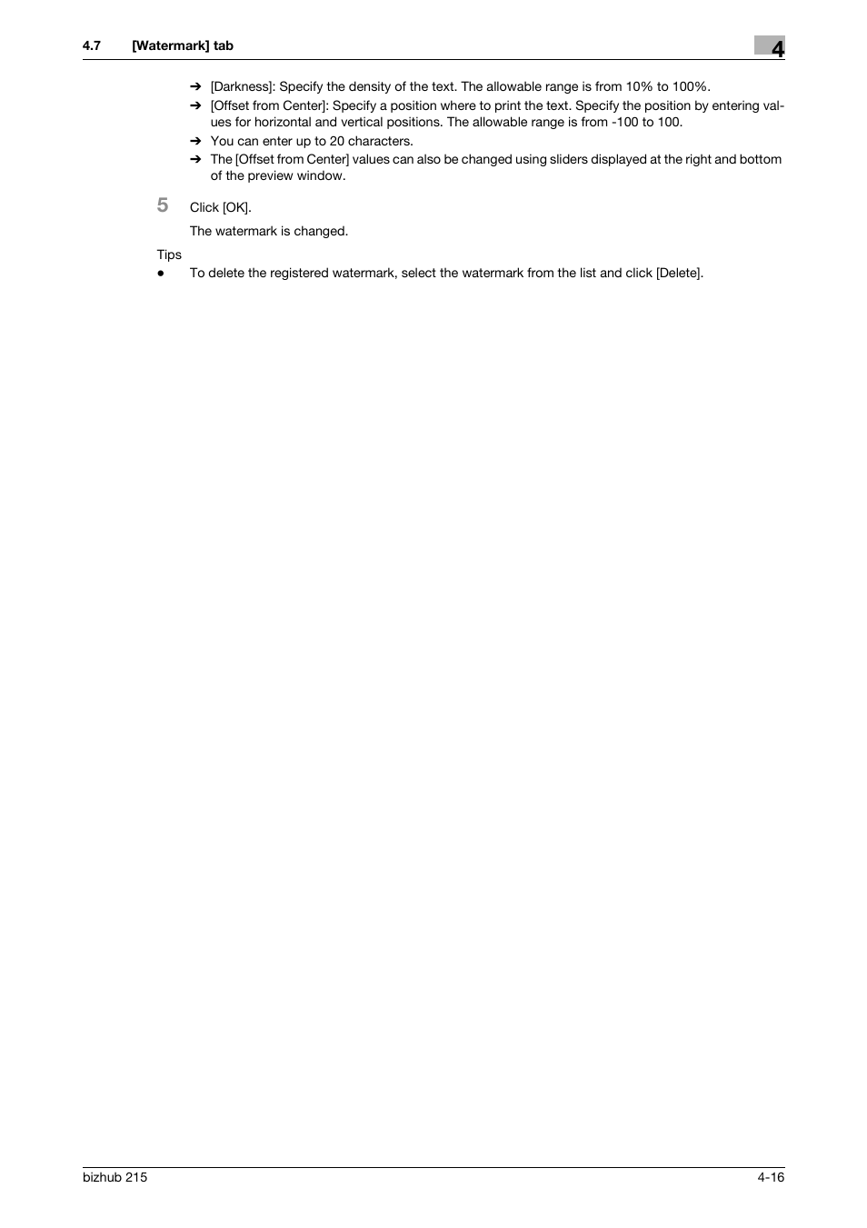 Konica Minolta Bizhub 215 User Manual | Page 50 / 88