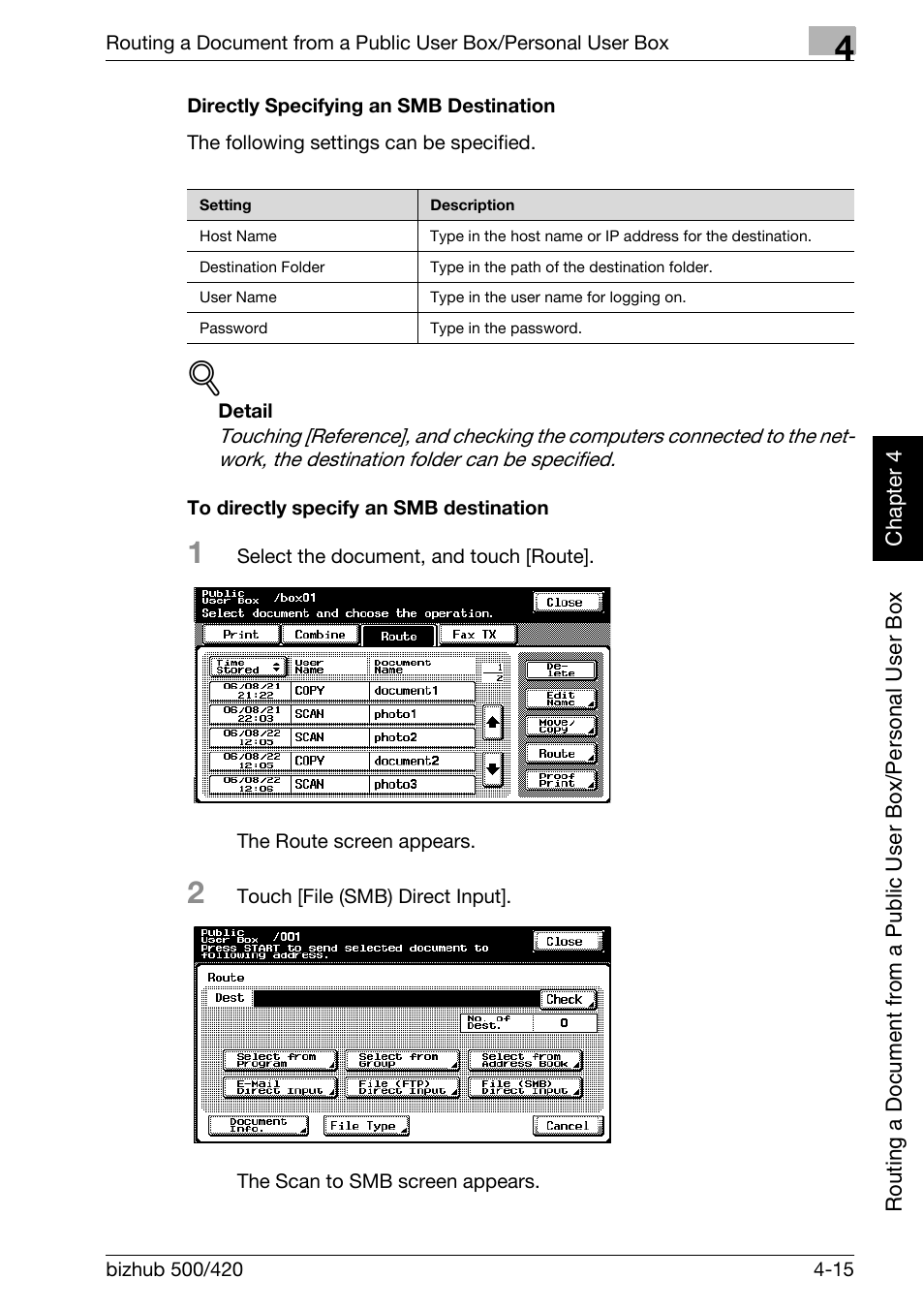 P. 4-15 | Konica Minolta bizhub 500 User Manual | Page 114 / 218