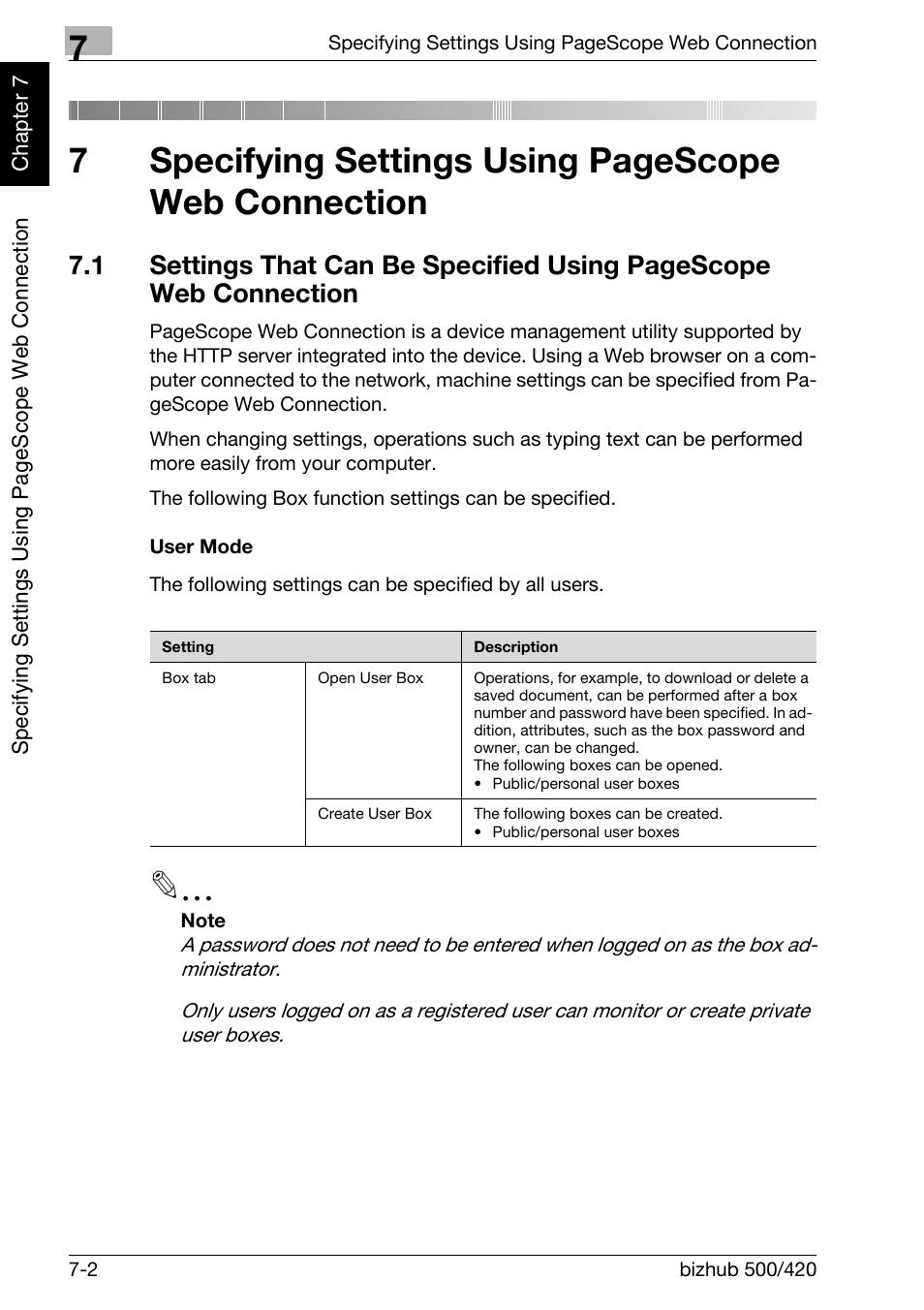 User mode -2 | Konica Minolta bizhub 500 User Manual | Page 177 / 218