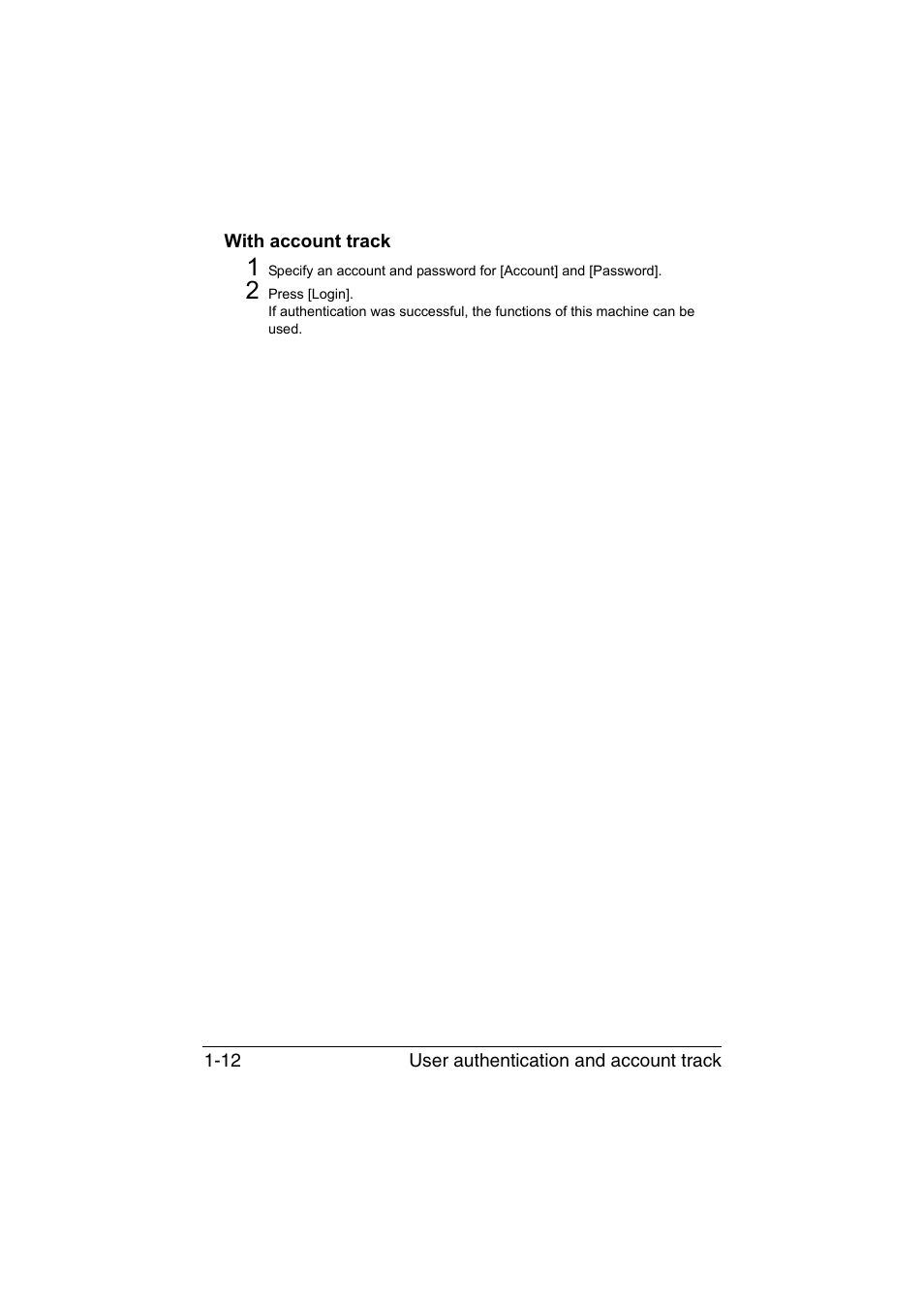 With account track, With account track -12 | Konica Minolta bizhub C35 User Manual | Page 21 / 140
