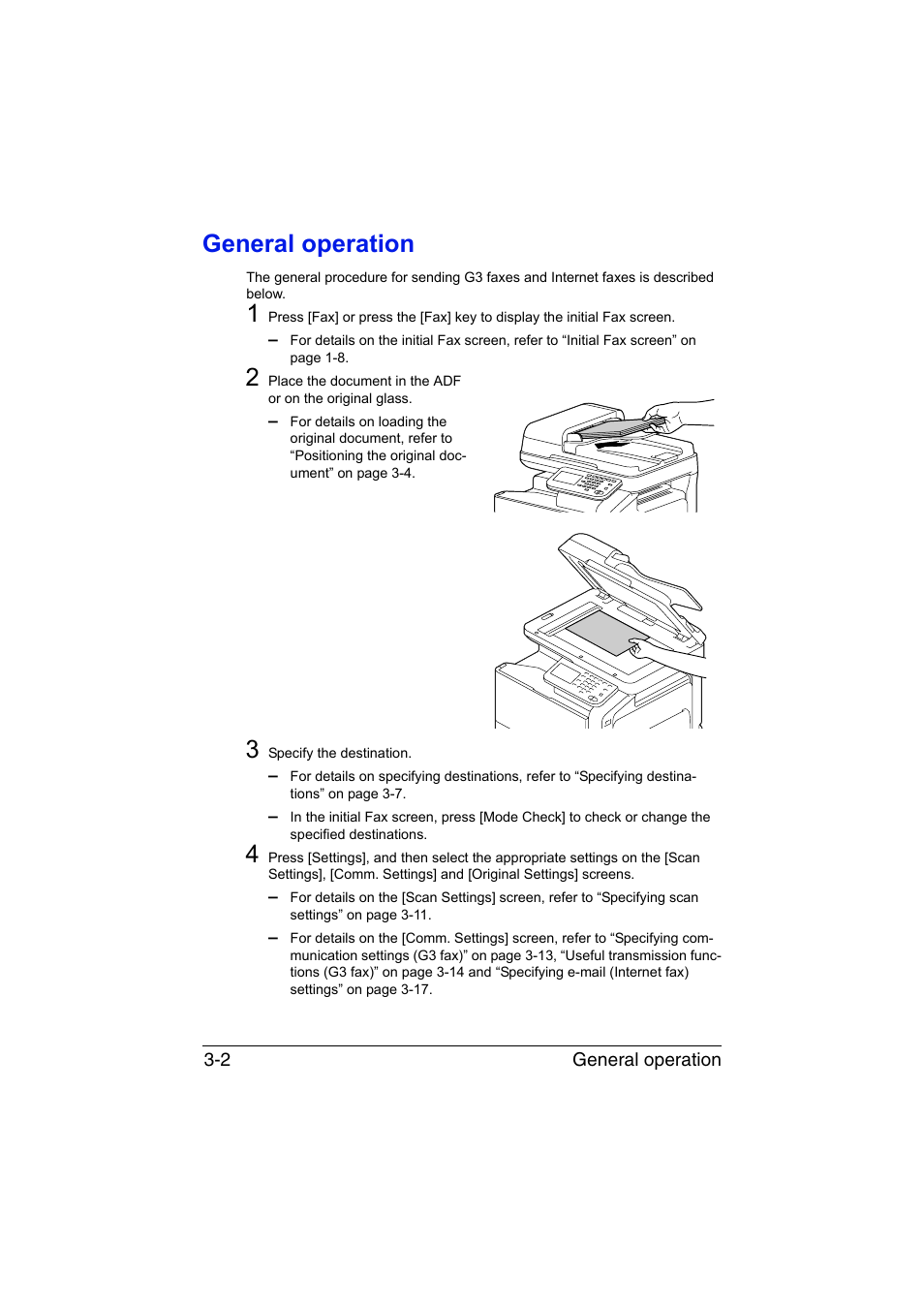 General operation, General operation -2 | Konica Minolta bizhub C35 User Manual | Page 47 / 140