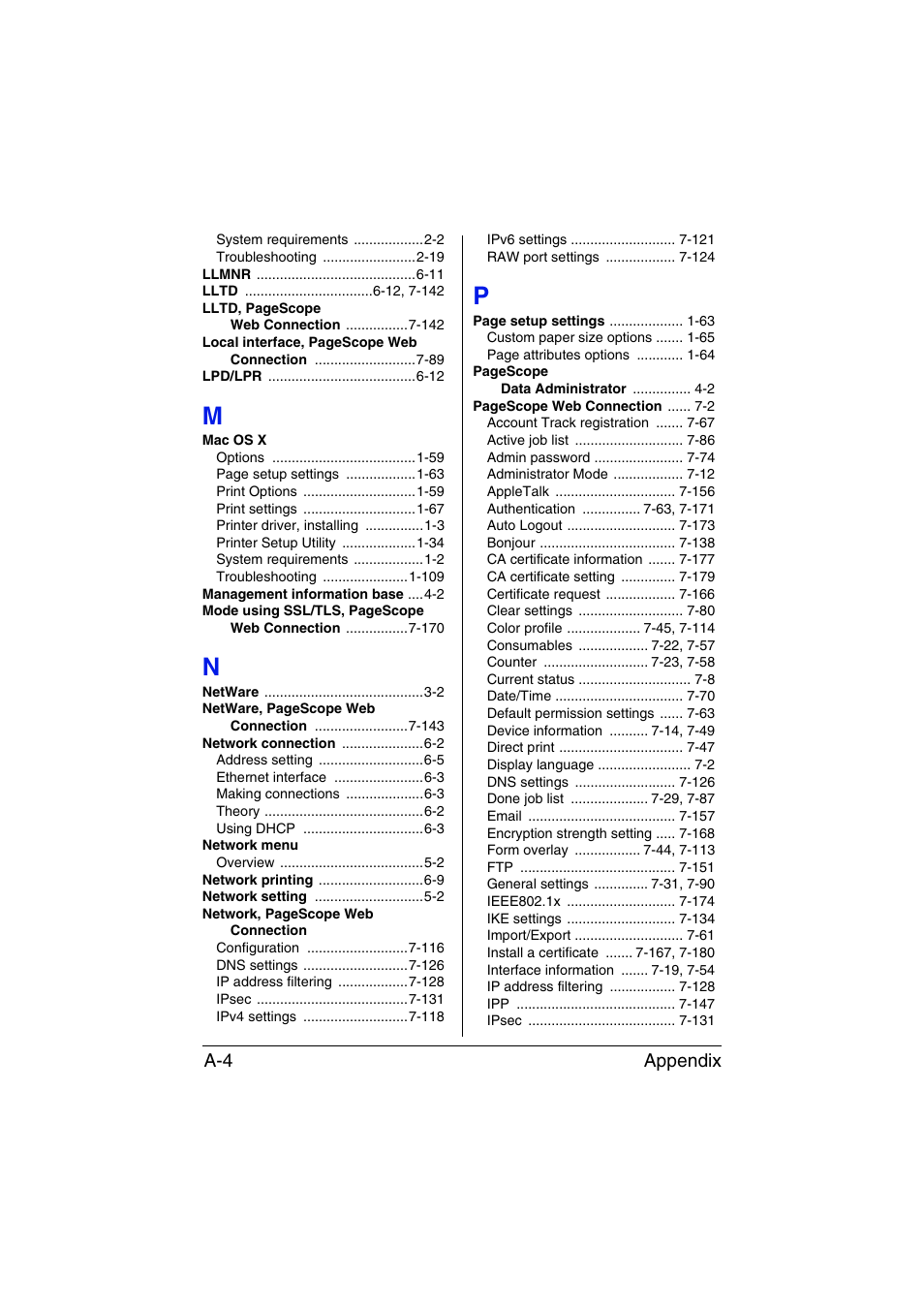 Appendix a-4 | Konica Minolta bizhub C35P User Manual | Page 405 / 409