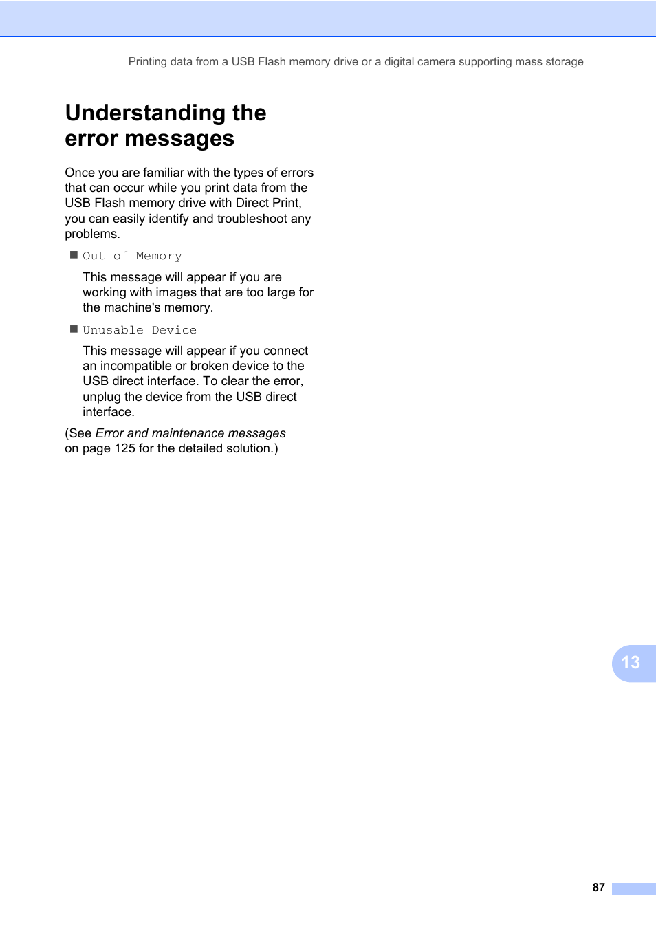 Understanding the error messages | Konica Minolta bizhub 20 User Manual | Page 96 / 203