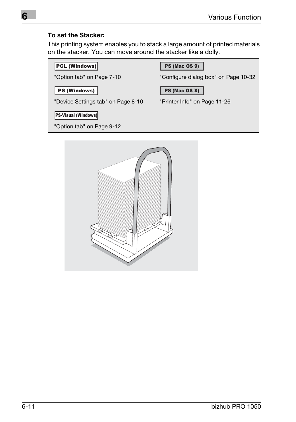 Konica Minolta BIZHUB PRO 1050 User Manual | Page 108 / 399