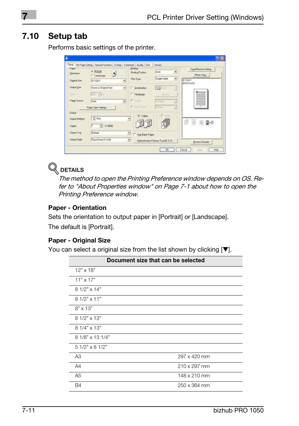 10 setup tab | Konica Minolta BIZHUB PRO 1050 User Manual | Page 140 / 399