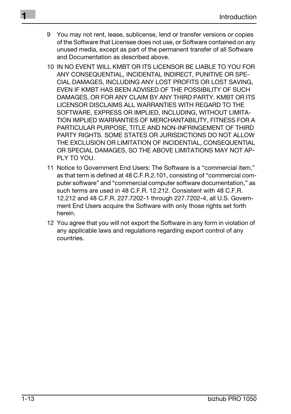 Konica Minolta BIZHUB PRO 1050 User Manual | Page 21 / 399