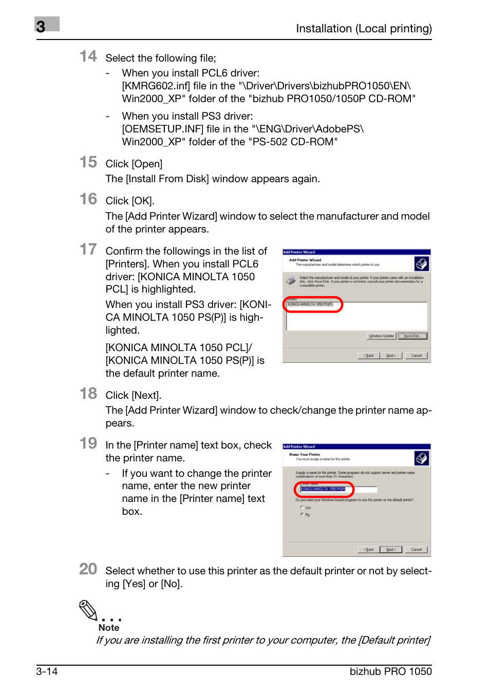 Konica Minolta BIZHUB PRO 1050 User Manual | Page 42 / 399