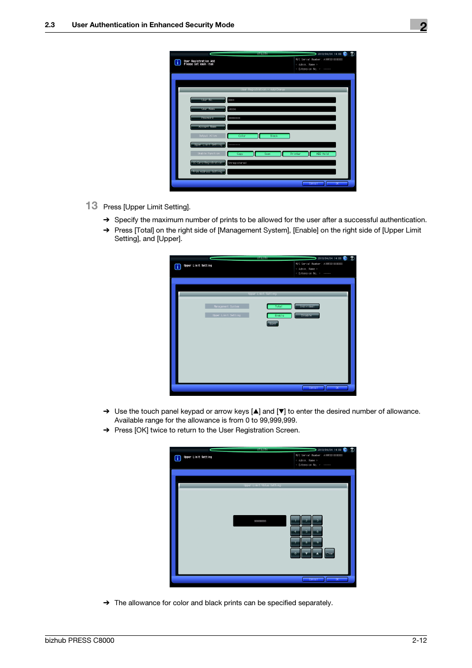 Konica Minolta bizhub PRESS C8000 User Manual | Page 19 / 48