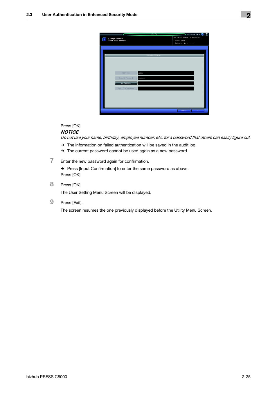 Konica Minolta bizhub PRESS C8000 User Manual | Page 32 / 48